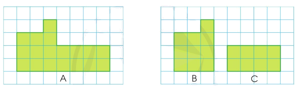 Toán lớp 3 trang 83 - Diện tích một hình - SGK Cánh diều 2 1
