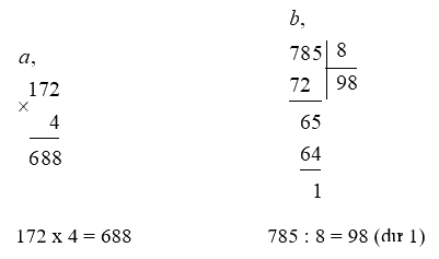 Toán lớp 3 trang 89 - Ôn tập các phép tính - SGK Chân trời sáng tạo 9