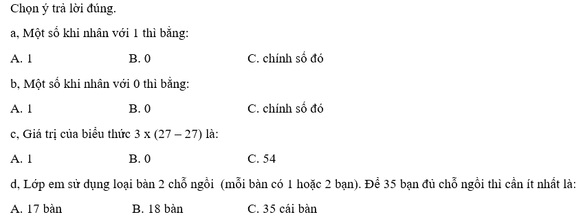 Toán lớp 3 trang 89 - Ôn tập các phép tính - SGK Chân trời sáng tạo 9 1