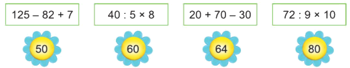 Toán lớp 3 trang 89 - Tính giá trị của biểu thức số - SGK Cánh diều 2