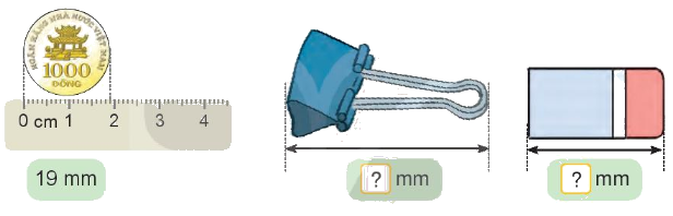 Toán lớp 3 trang 93 - Thực hành và trải nghiệm với các đơn vị Mi-li-mét, gam, mi-li-lít, độ C - SGK Kết nối tri thức 1