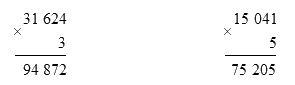 Toán lớp 3 trang 94 - Nhân số có năm chữ số với số có một chữ số - SGK Kết nối tri thức 8 3