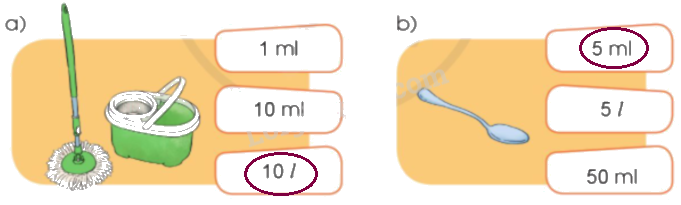 Toán lớp 3 trang 97 - Mi-li-lít - SGK Cánh diều 4