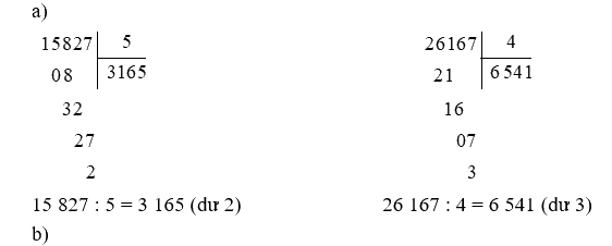 Toán lớp 3 trang 98 - Bài 71: Chia số có năm chữ số cho số có một chữ số - SGK Kết nối tri thức 3 3