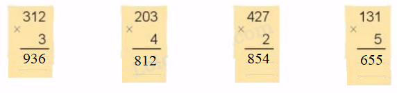 Toán lớp 3 trang 98 - Nhân số có ba chữ số với số có một chữ số - SGK Kết nối tri thức 2