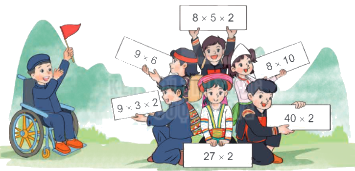 Toán lớp 4 trang 10 - Bài 40: Tính chất giao hoán và kết hợp của phép nhân - SGK Kết nối tri thức 5