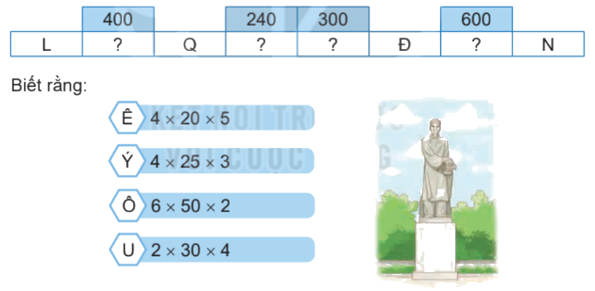 Toán lớp 4 trang 10 - Bài 40: Tính chất giao hoán và kết hợp của phép nhân - SGK Kết nối tri thức 9