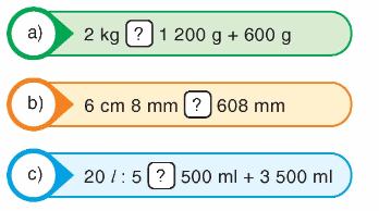 Toán lớp 4 trang 10 - Bài 5: Ôn tập về đo lường - SGK Bình Minh 3