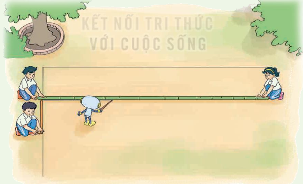 Toán lớp 4 trang 101 - Bài 30: Thực hành và trải nghiệm vẽ hai đường thẳng song song - SGK Kết nối tri thức 12