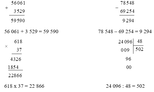 Toán lớp 4 trang 101 - Bài 87: Ôn tập cuối học kì 1- SGK Bình Minh 2