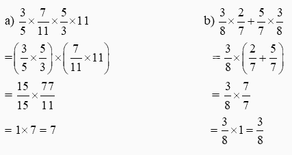 Toán lớp 4 trang 110 - Bài 70: Ôn tập phép tính với phân số - SGK Kết nối tri thức 9