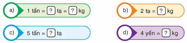 Toán lớp 4 trang 14 - Bài 9: Ôn tập về khối lượng - SGK Bình Minh 0 1