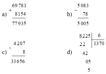 Toán lớp 4 trang 17 - Bài 5: Em làm được những gì - SGK Chân trời sáng tạo 2