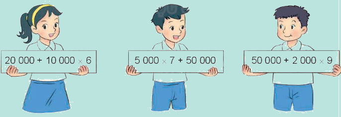 Toán lớp 4 trang 21 - Bài 6: Luyện tập chung - SGK Kết nối tri thức 4