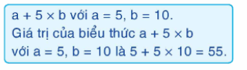 Toán lớp 4 trang 24 - Bài 17: Biểu thức chứa hai chữ - SGK Bình Minh 1 1