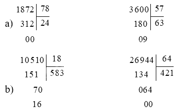 Toán lớp 4 trang 24 - Bài 52: Chia cho số có hai chữ số - SGK Chân trời sáng tạo 4