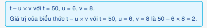 Toán lớp 4 trang 26 - Bài 18: Biểu thức chứa ba chữ - SGK Bình Minh 3
