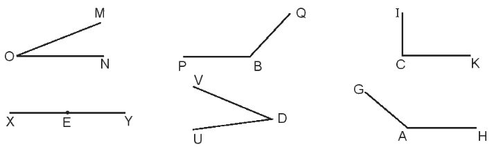 Toán lớp 4 trang 26 - Bài 8: Góc nhọn, góc tù, góc bẹt - SGK Kết nối tri thức 1