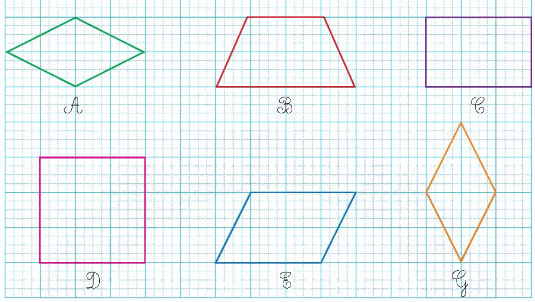 Toán lớp 4 trang 30 - Bài 108: Hình thoi - SGK Bình Minh 1