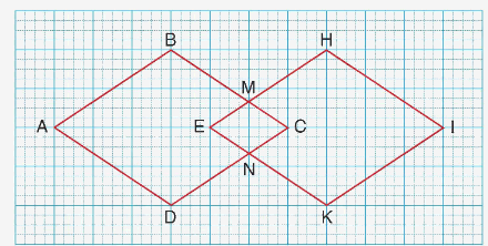 Toán lớp 4 trang 30 - Bài 108: Hình thoi - SGK Bình Minh 2