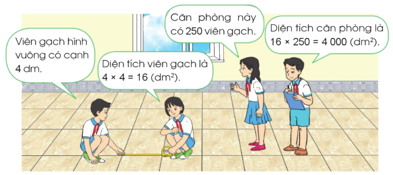 Toán lớp 4 trang 36 - Bài 68: Đề-xi-mét vuông - SGK Cánh diều 4 1