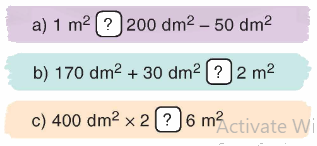 Toán lớp 4 trang 47 - Bài 36: Mét vuông - SGK Bình Minh 2