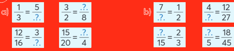 Toán lớp 4 trang 47 - Bài 62: Phân số bằng nhau - SGK Chân trời sáng tạo 1 1