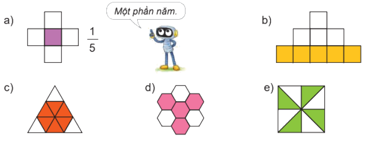 Toán lớp 4 trang 50 - Bài 53: Khái niệm phân số - SGK Kết nối tri thức 6