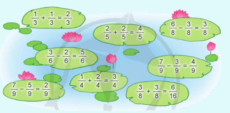 Toán lớp 4 trang 50 - Bài 74: Trừ các phân số cùng mẫu số - SGK Cánh diều 2