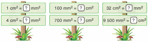 Toán lớp 4 trang 62 - Bài 135: Mi-li-mét vuông - SGK Bình Minh 1