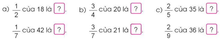 Toán lớp 4 trang 66 - Bài 82: Tìm phân số của một số - SGK Cánh diều 1 1