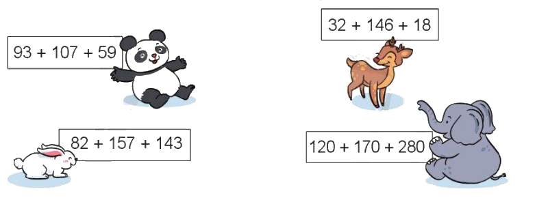 Toán lớp 4 trang 67 - Bài 27: Các tính chất của phép cộng - SGK Cánh diều 2 1