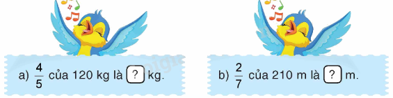 Toán lớp 4 trang 68 - Bài 141: Tìm phân số của một số - SGK Bình Minh 0 1