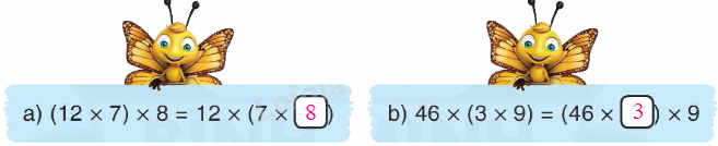 Toán lớp 4 trang 68 - Bài 57. Tính chất kết hợp của phép nhân - SGK Bình Minh 0 2