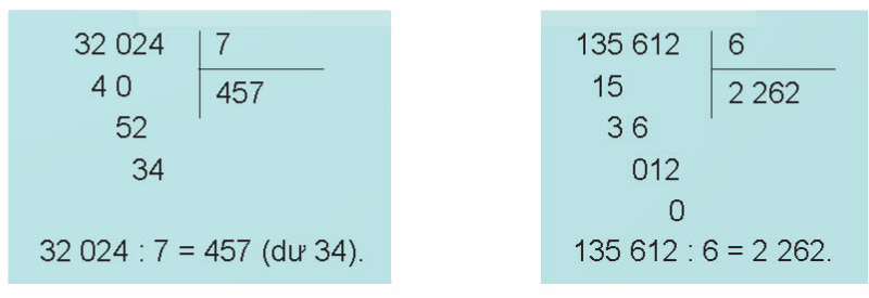Toán lớp 4 trang 7 - Bài 39: Chia cho số có một chữ số - SGK Kết nối tri thức 1 1