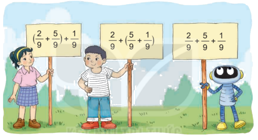 Toán lớp 4 trang 74 - Bài 60: Phép cộng phân số - SGK Kết nối tri thức 12 1