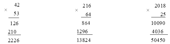 Toán lớp 4 trang 75 - Bài 63. Nhân với số có hai chữ số - SGK Bình Minh 4