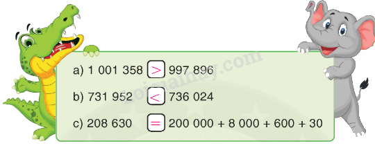 Toán lớp 4 trang 81 - Bài 154: Ôn tập về số tự nhiên (tiếp theo) - SGK Bình Minh 2