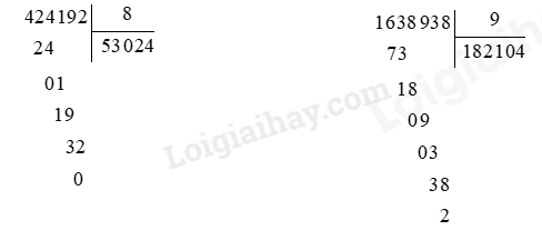 Toán lớp 4 trang 81 - Bài 68: Chia cho số có một chữ số - SGK Bình Minh 0 2