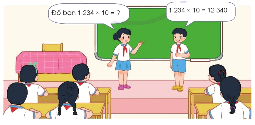 Toán lớp 4 trang 84 - Bài 36: Nhân với 10, 100 , 1 000, ... - SGK Cánh diều 5