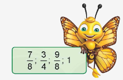 Toán lớp 4 trang 87 - Bài 160: Ôn tập về phân số (tiếp theo) - SGK Bình Minh 1 1