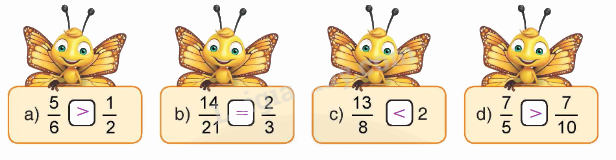 Toán lớp 4 trang 87 - Bài 160: Ôn tập về phân số (tiếp theo) - SGK Bình Minh 2