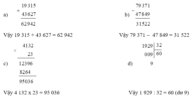 Toán lớp 4 trang 89 - Bài 92: Ôn tập về số tự nhiên và các phép tính với số tự nhiên - SGK Cánh diều 3 1