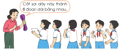 Toán lớp 4 trang 9 - Bài 55: Phân số và phép chia số tự nhiên - SGK Cánh diều 6