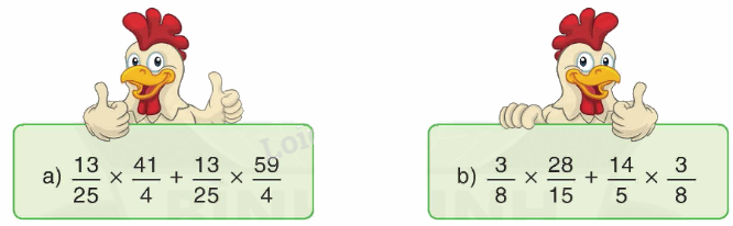 Toán lớp 4 trang 91 - Bài 164: Ôn tập về nhân, chia phân số (tiếp theo) - SGK Bình Minh 2 1