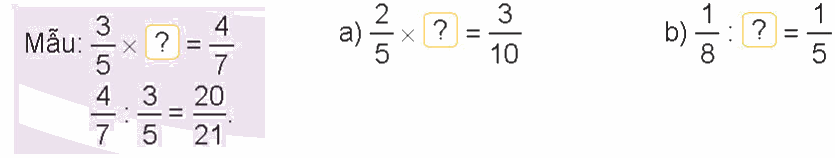 Toán lớp 4 trang 91 - Bài 64: Phép chia phân số - SGK Kết nối tri thức 4 1