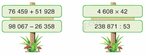 Toán lớp 4 trang 98 - Bài 170: Ôn tập cuối năm - SGK Bình Minh 1