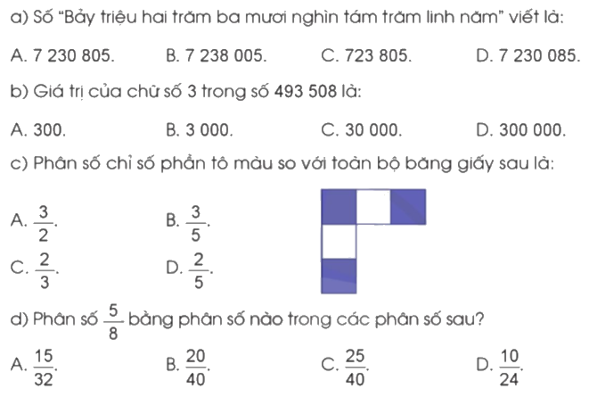 Toán lớp 4 trang 99 - Bài 96: Ôn tập chung - SGK Cánh diều 1