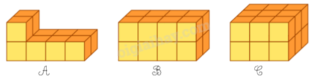 Toán lớp 5 Bài 111. Thể tích - SGK Bình Minh 3