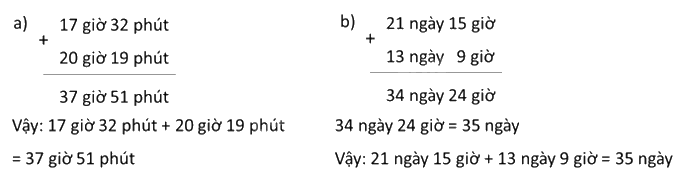 Toán lớp 5 Bài 128. Phép cộng số đo thời gian - SGK Bình Minh 0 1